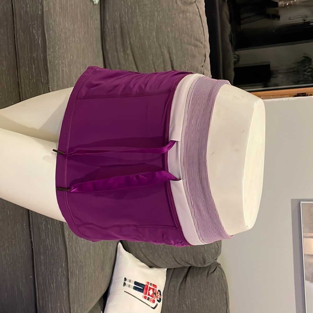 Lululemon purple short skirt with attached shorts